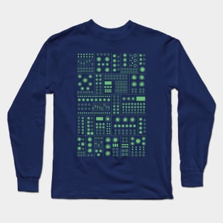 Modular Synthesizer Green Long Sleeve T-Shirt